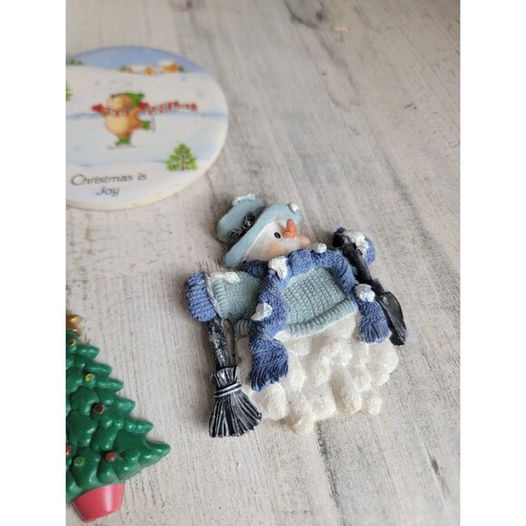 Vintage Santa Claus variety magnet snowman set tree decor - Picture 5 of 7
